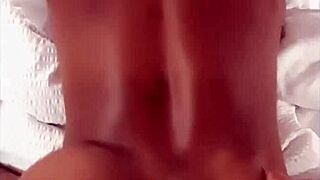 Black light blowjob at the shipyard on the clock, with big tits and monster cock action 😏