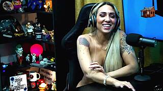 Ruan Begs for a Kiss from Bruna Lambertini, She Sits Naked on His Lap, Cock Rises - Full Podcast on Sheer Red