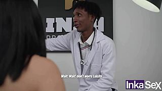 latina peruvian with big tits deceives old husband with dark gynecologist in hospital