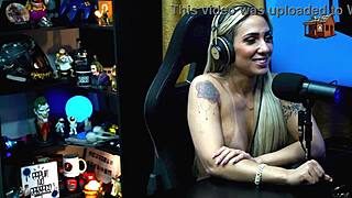 Ruan Begs for a Kiss from Bruna Lambertini, She Sits Naked on His Lap, Cock Rises - Full Podcast on Sheer Red