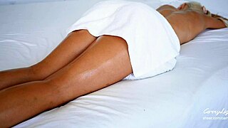 Step Mom Gets Full-Body Oil Massage from Stepson Ending in Raw Creampie.