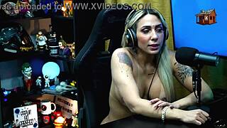 Ruan Begs for a Kiss from Bruna Lambertini, She Sits Naked on His Lap, Cock Rises - Full Podcast on Sheer Red