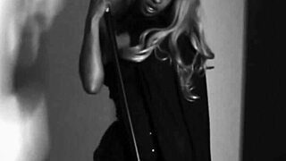 Horny witch teases with cane in halloween double penetration