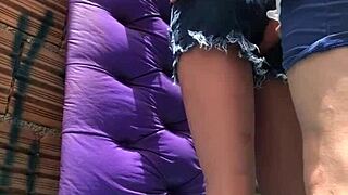 I’m pounding this married chick’s ass with a toy in the favela