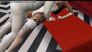 Nicki Minaj, Cardi B, and Megan Thee Stallion in Wild Interracial Anal Threesome with Big Ass Action