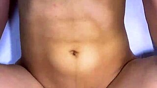 stepdad and best friend shared a naughty laugh in the kitchen. they ended up kissing.