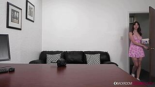 Brcc - Melanie Marie Takes Sloppy First Anal in Casting