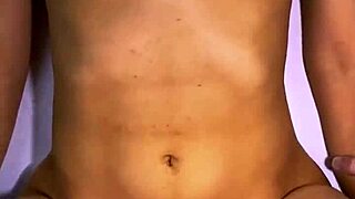 stepdad and best friend shared a naughty laugh in the kitchen. they ended up kissing.