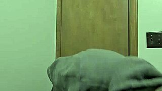 Skinny girl strips naked in bathroom