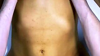 stepdad and best friend shared a naughty laugh in the kitchen. they ended up kissing.