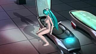 hatsune miku in full nude cat costume, so hot!