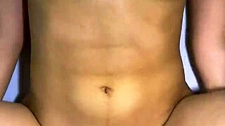 stepdad and best friend shared a naughty laugh in the kitchen. they ended up kissing.