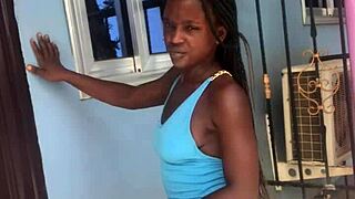 crazy bitch twerking on balcony feels wild