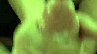 girlfriend rubs my big hard cock during first prostate play
