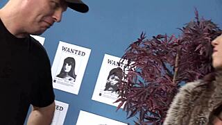 Yo, Tammie Lee gets banged by Booty Hunter and his friend, taking cum on her face