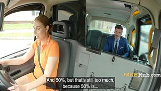 crazy cab ride turns into outdoor banging for cash, hell yeah!