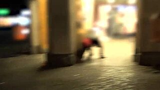 PublicSexDate - Fit XXX Sandy with Big Fake Tits Gets Raw Public Sex on First Date