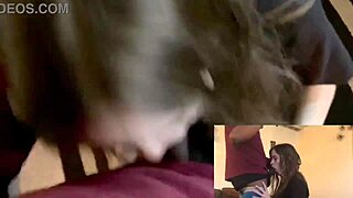 Lesbian Friend Trades Blowjob for Crash Space