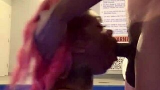 i'm sucking this black dick at the pool, getting it sloppy and wet with my spit.