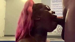 i'm sucking this black dick at the pool, getting it sloppy and wet with my spit.