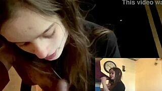 Lesbian Friend Trades Blowjob for Crash Space