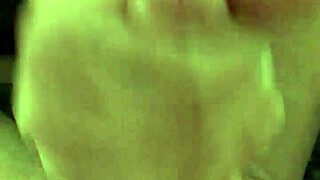 girlfriend rubs my big hard cock during first prostate play