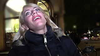 PublicSexDate - Fit XXX Sandy with Big Fake Tits Gets Raw Public Sex on First Date