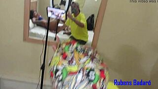 Ariella Ferraz joins backstage Brazilian gang bang