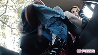 Squirt In Car Riding Monster Cock Of Husband's Best Friend