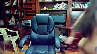 secretary can't resist and goes for anal play in the office today.