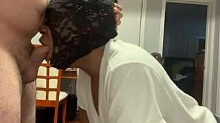 Facefucked woman drinks from bucket after sloppy interracial humiliation