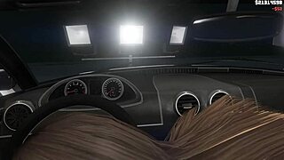gta 5 hooker action in car from first-person view
