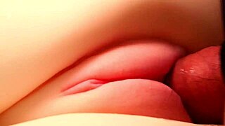Cute doll's perfect pussy stretched by double penetration in wild session