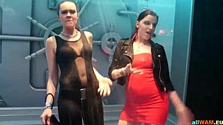 hot euro babes show dance moves