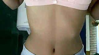 Hot Petite 18+ In Miniskirt Fucks Her Horny Pussy!