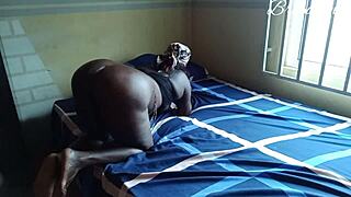 Ebony milf broke my big dick with her huge ass