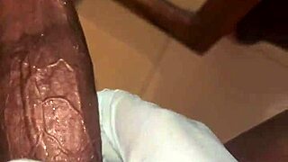 Stocking slave deepthroating toy till it gets real messy