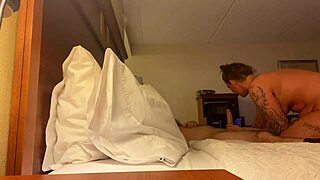 wife deepthroats big cock in hotel cheating scene