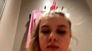 Hey, check out this extreme anal fingering in public!