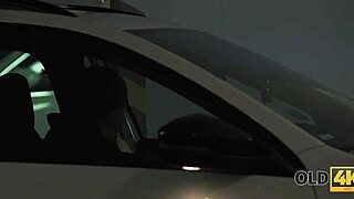 Old4k old man gives blonde a facial after stretching her pussy