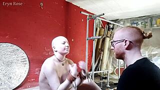 Watch these naked bound orgasms from device bondage, barefoot and small tits backstage.