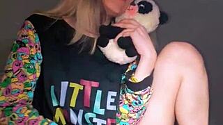 Bonneyuwu, you playing with that dildo and teddy in pajamas?