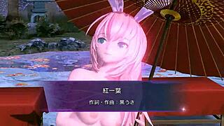 Megurine Luka Nude Mod in Project Diva Shows Full Naked Goddess Body