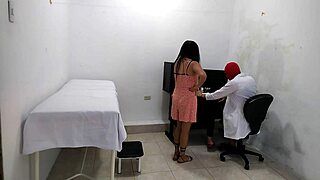 Doctor Treats Cute Patient in Hospital