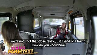 Female Fake Taxi with Big Tits Lesbians Enjoying a Wild Ride