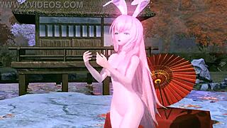 Megurine Luka Nude Mod in Project Diva Shows Full Naked Goddess Body
