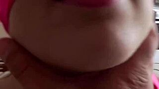 Aprill Gets Blindfolded and Fucked Hard from Behind at Home