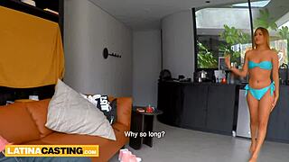webcam latin model banged hard at casting debut