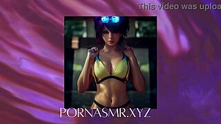 sexy korean teen gives asmr lick triggers for orgasm