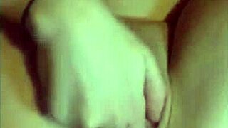 little redhead masturbates on webcam with wet flexible fingers
